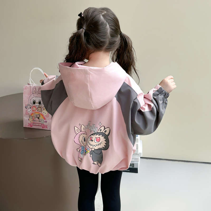 女童卡通外套2025年秋季新款韩国洋气夹克网红童装大衣一件代发潮|undefined