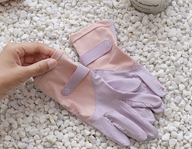 Женские солнцезащитные перчатки, анти-УФ-водитель, сенсорный экран из ледяного шелка, уличный противоскользящий велосипед, летний тонкий стиль для вождения и езды на велосипеде.