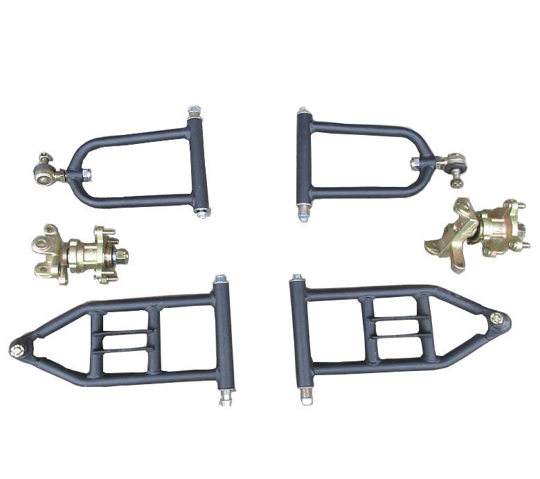 Quad bike accessories: Adjustable ball-head rocker arm for modification of the Little Bull ATV, front disc/drum brake horn flange