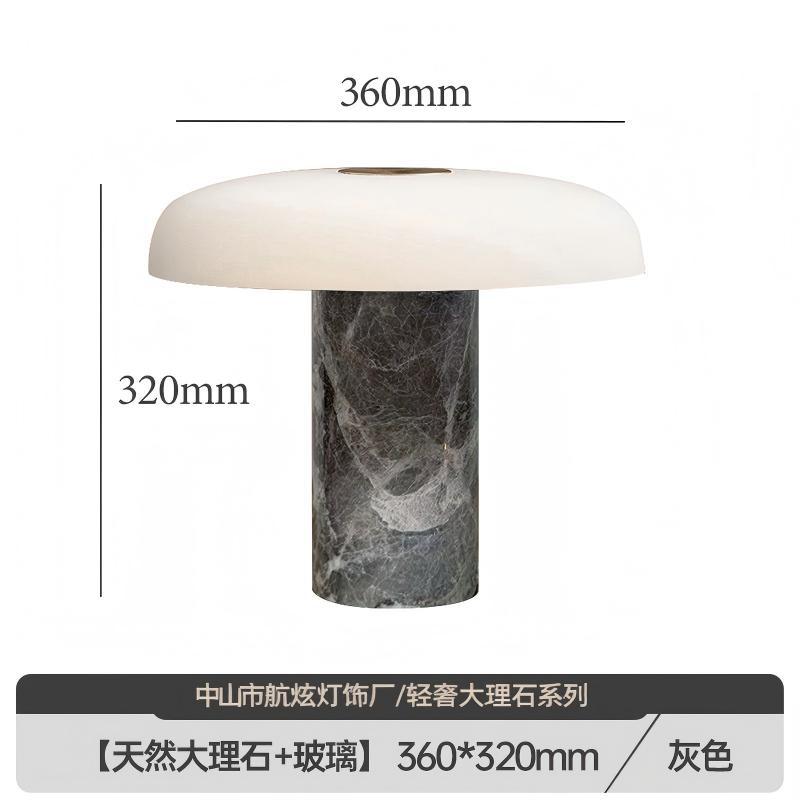 Diseñador de interiores de mármol de piedra de cueva natural moderno minimalista decoración de dormitorio de hotel residencial lámpara de escritorio de vidrio forjado