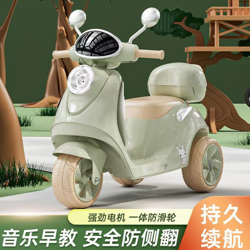 motocicleta eléctrica para niños triciclos para niños varones y mujeres coche de batería para niños se puede sentar en el coche de juguete de control remoto