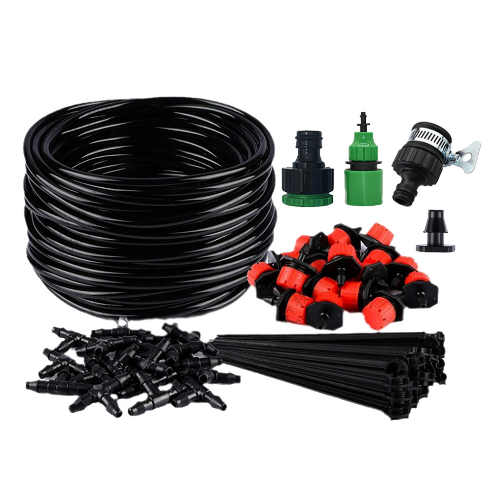 Transfronterizo al por mayor goteo conjunto de riego de 25 metros DIY jardinería sistema de riego automático de goteo irrigación