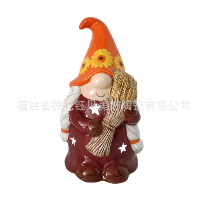 Cross -border harvest Thanksgiving autumn dwarf fine ceramic light…