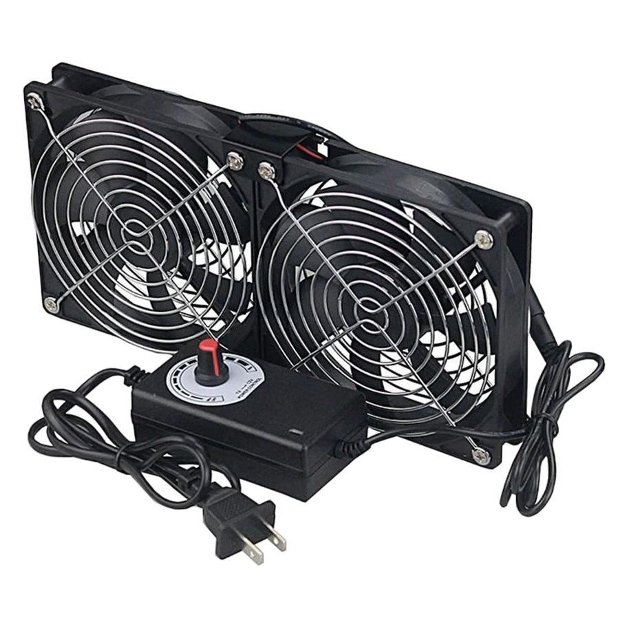 Прямая поставка с фабрики 12 см большой объем воздуха вытяжной вентилятор 220 В шкаф компьютерная видеокарта маршрутизатор база рассеивания тепла Регулируемая скорость