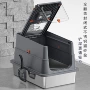 封闭超大清洁翻盖式猫厕所