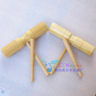 奥尔夫乐器双响桶/早教玩具/打击乐器/原木双响桶/双响筒-阿里巴巴