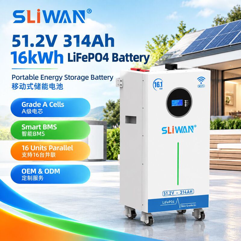 Foreign trade 51.2v314ah home wall-mounted energy storage battery BYD blade cell lifepo4 lithium battery pack