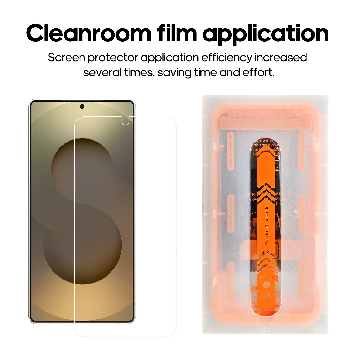 Película protectora templada de alta definición, a prueba de polvo y anti-caídas, compatible con teléfonos móviles Samsung s25U/S24+/S23+/S26U. image 4