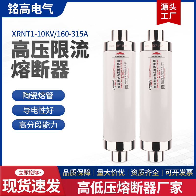 铭高SFLAJ-10KV户内高压限流熔断器XRNT1-12/160A-315A变压器使用