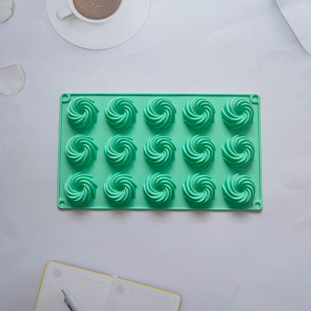 15 molde de pastel helicoidal 66 molde de silicona pastel helado pudín molde de postre jabón utensilios