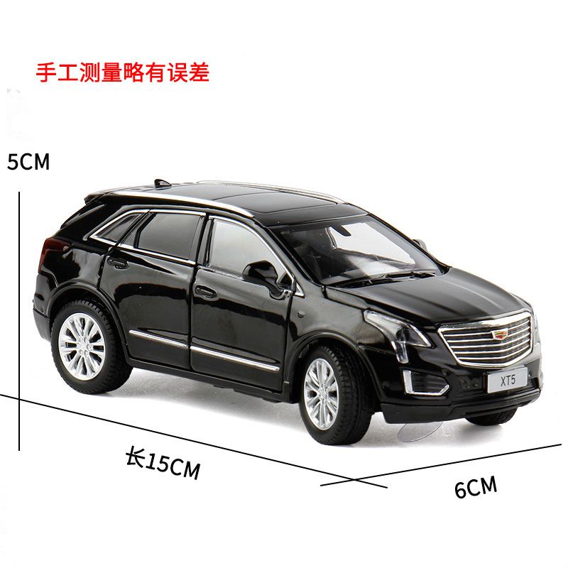 (箱入り) jkm 1:32 キャデラック XT5 合金車モデル 6 オープン音と光モデルおもちゃの車 823567