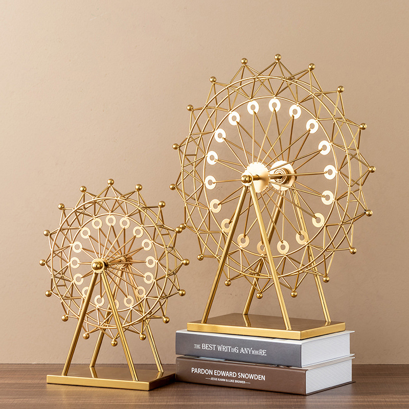 Light luxury Ferris wheel model decorati...