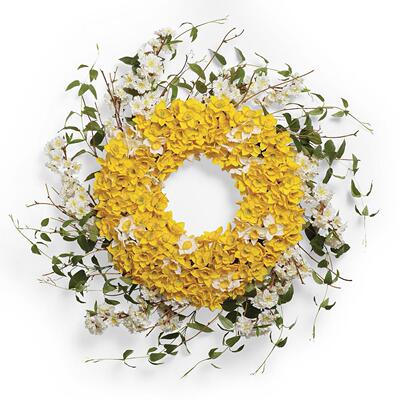 2022 Independent new pattern Narcissus Wreath Daffodil Lane Wreath Spring Door Hanging ornament