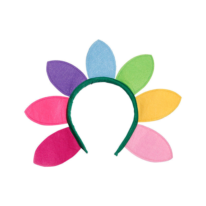 Diadema de tela con diseño de girasol, para el Día de San Valentín, fiestas, conciertos, adultos, niños y bebés