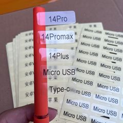 Data cable Samsung Apple 14 Android model label transparent sticker mobile phone case model classification sealing label