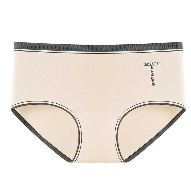 60 bragas de la serie de colores de contraste de algodón puro 9A antibacteriano 100% puro algodón entrepierna alta elástica transpirable calzoncillos de cintura media para niñas