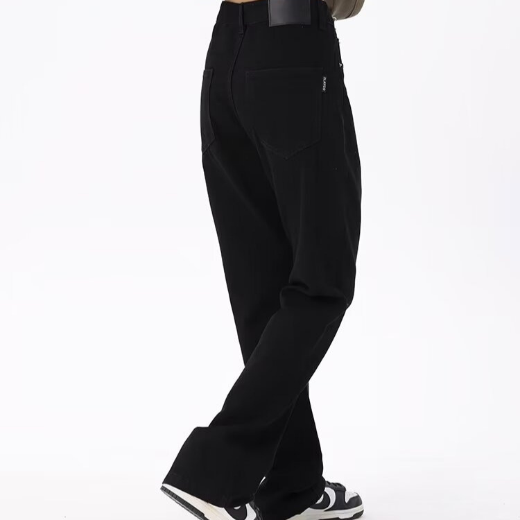 Primavera y otoño American Retro High Street Trend Marca Vaqueros de todo fósforo de moda lavados Vaqueros rectos delgados para hombres