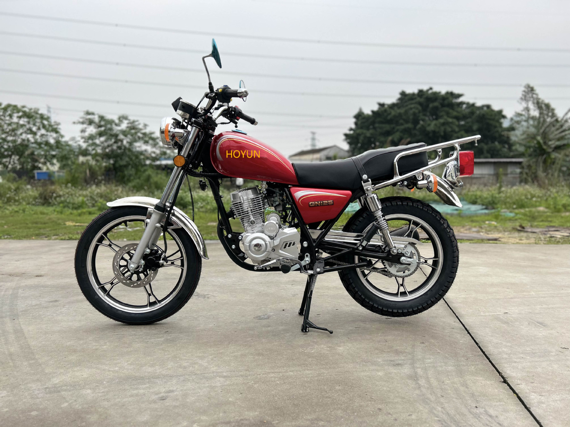 Fábrica de motocicletas de alta calidad exportada América del Sur África GN125 125CC motocicletas GN 125 Motor