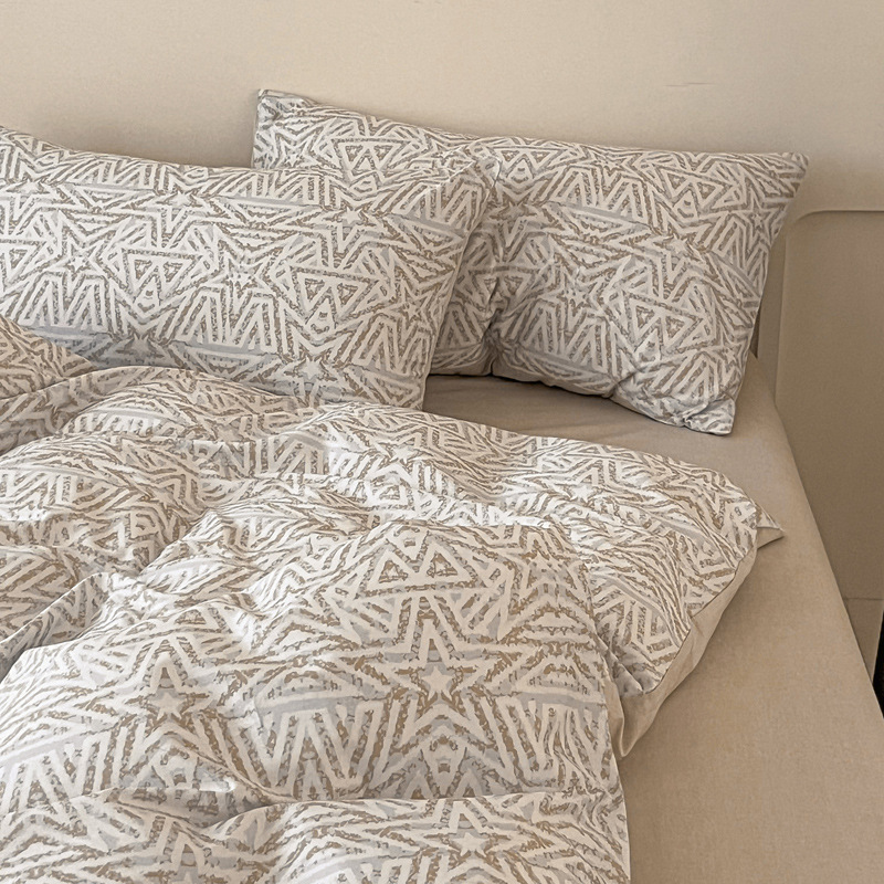 Cama de algodón de cuatro piezas set2025 nuevo algodón de cuatro estaciones sábanas universales set de cama de tres piezas