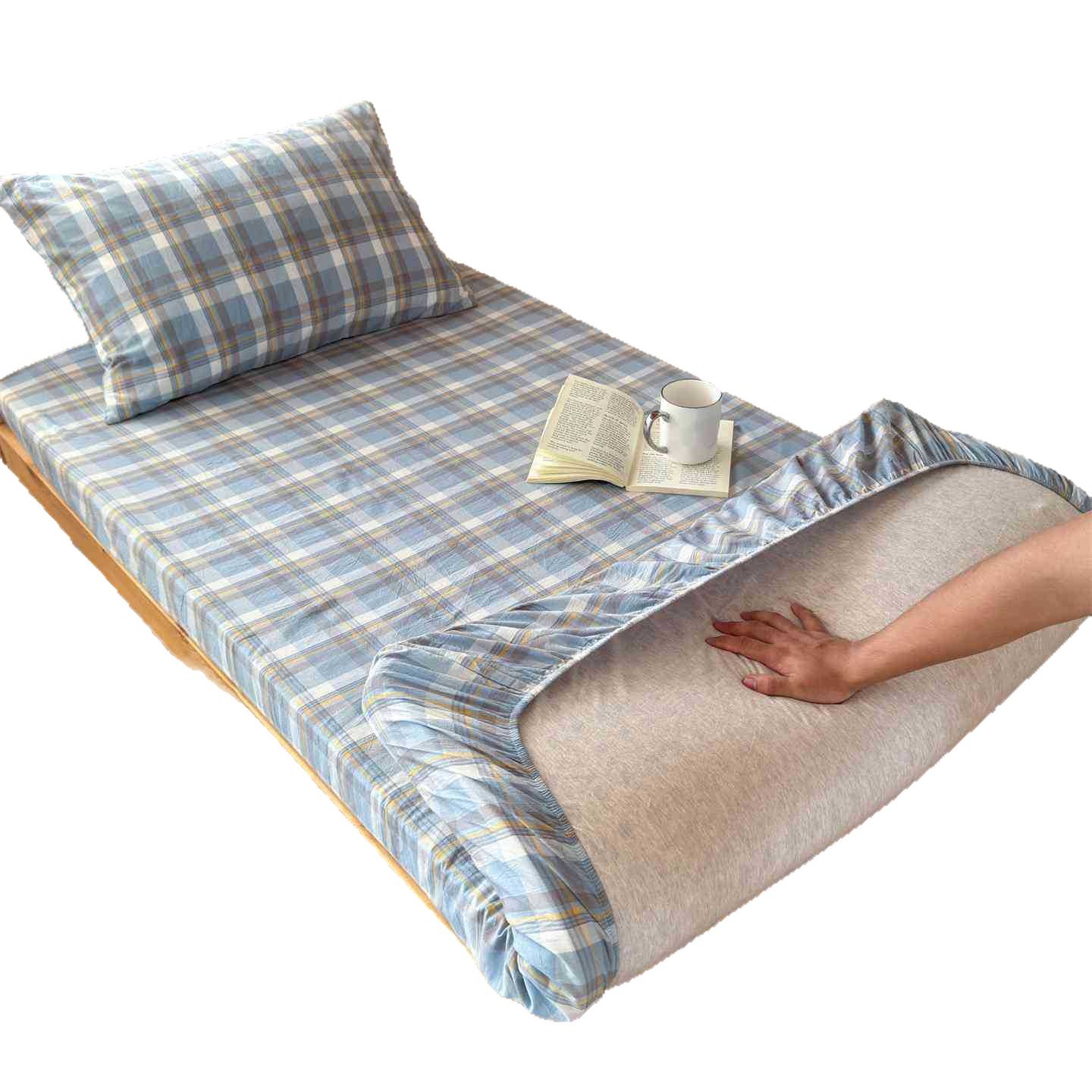 Cubierta de cama de algodón para dormitorio de estudiantes durante la temporada escolar Cubierta de cama de algodón 90x190 Cubierta protectora de colchón individual para dormitorio