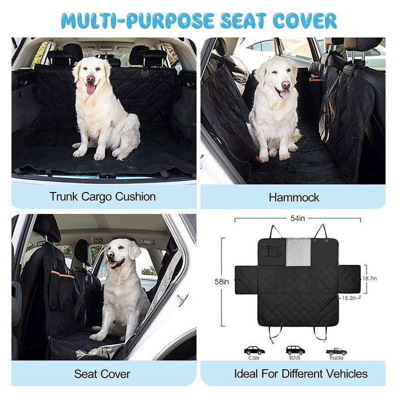 Cross-border exclusive car pet seat cushion, thickened Oxford cloth, safe and comfortable car seat cushion for dogs