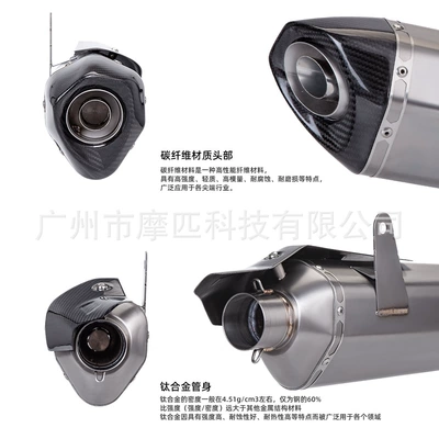 Motorcycle exhaust pipe: X-ADV750 Titanium Alloy Tail