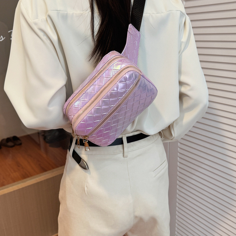 Bolsa de cintura de mujer de color fresco, bolso de pecho mini exquisito, bolso de maquillaje ligero, 2026 nuevo bolso de almacenamiento