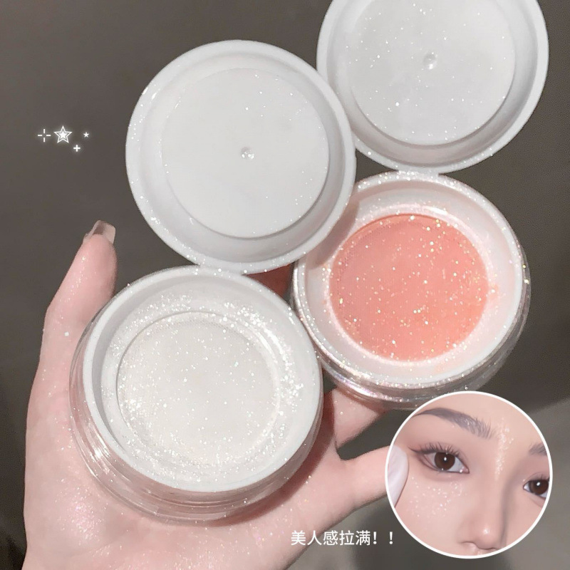 kakashow polvo brillante de alto brillo, brillo fino, brillo fino, brillo fino en la cara, atmósfera transparente, brillo explosivo, maquillaje de belleza transfronterizo.