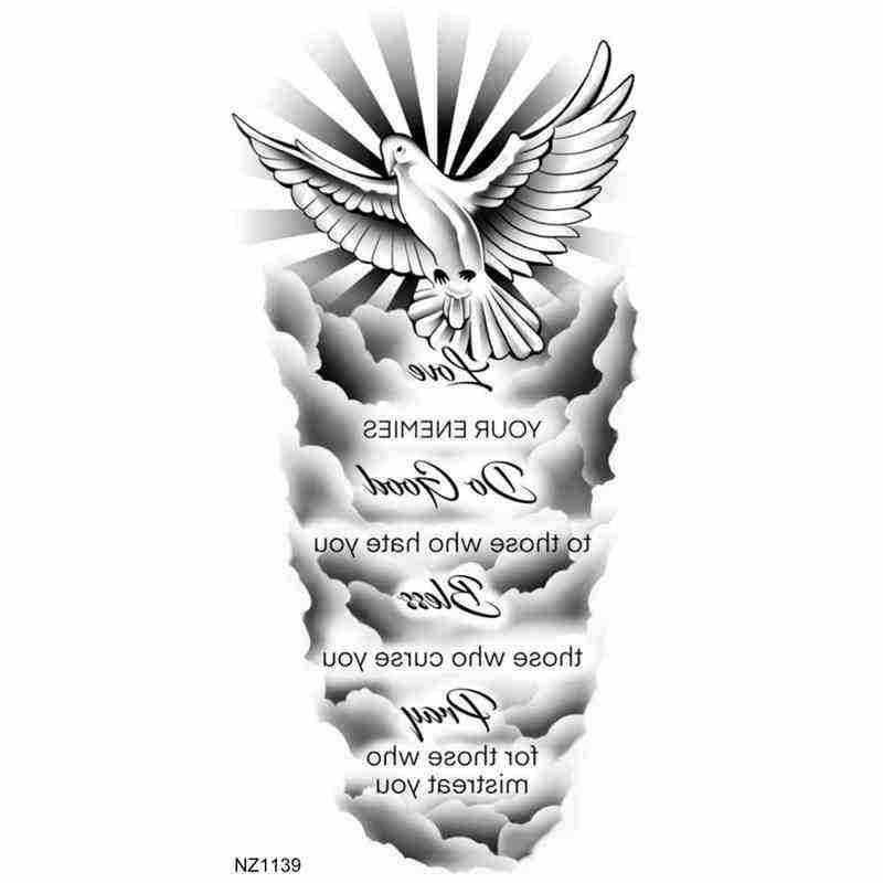 Nuevos productos transfronterizos de tatuaje de ángel, pegatinas de tatuaje de brazo europeas y americanas, tatuaje temporal Temu