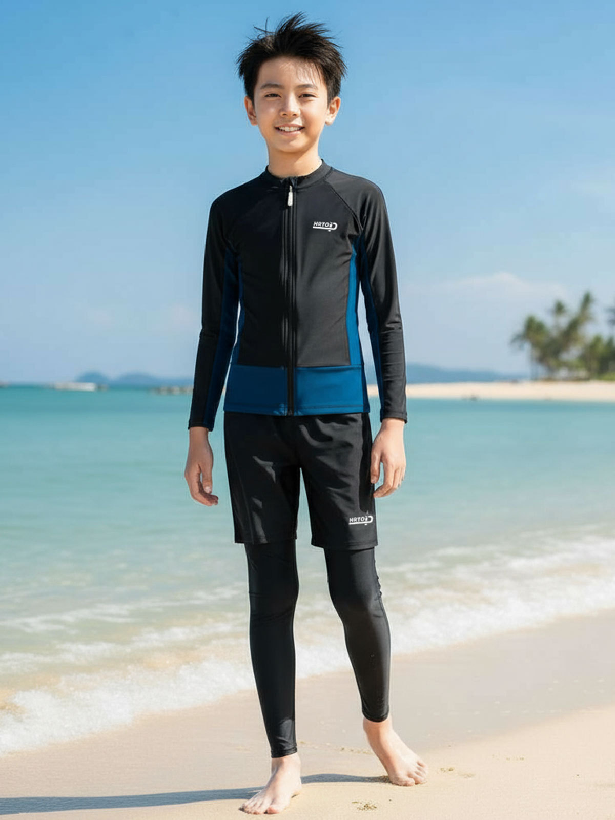 Trajes de neopreno para padres e hijos Pareja dividida de manga larga con protección solar Snorkel Traje de baño de surf de secado rápido Traje de mujer Traje de medusa para niños