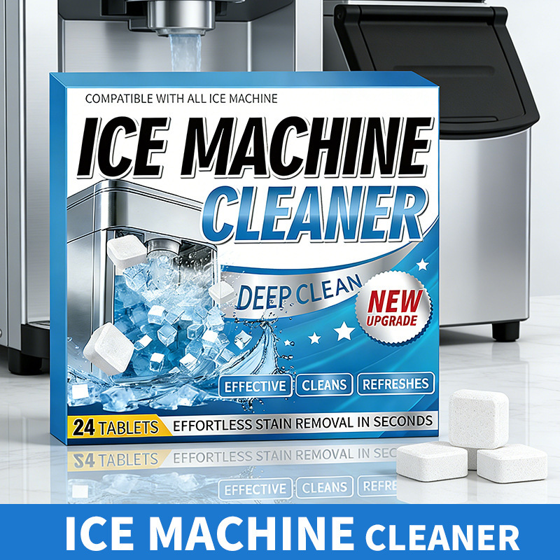 Cross-Border Ice Machine Cleaning Tablets, Ice Machine Effervescent Cleaning Tablets, Cleaning and Decontamination Tablets, Cleaning and Descaling Tablets for Ice Machines, Maintenance and Cleaning