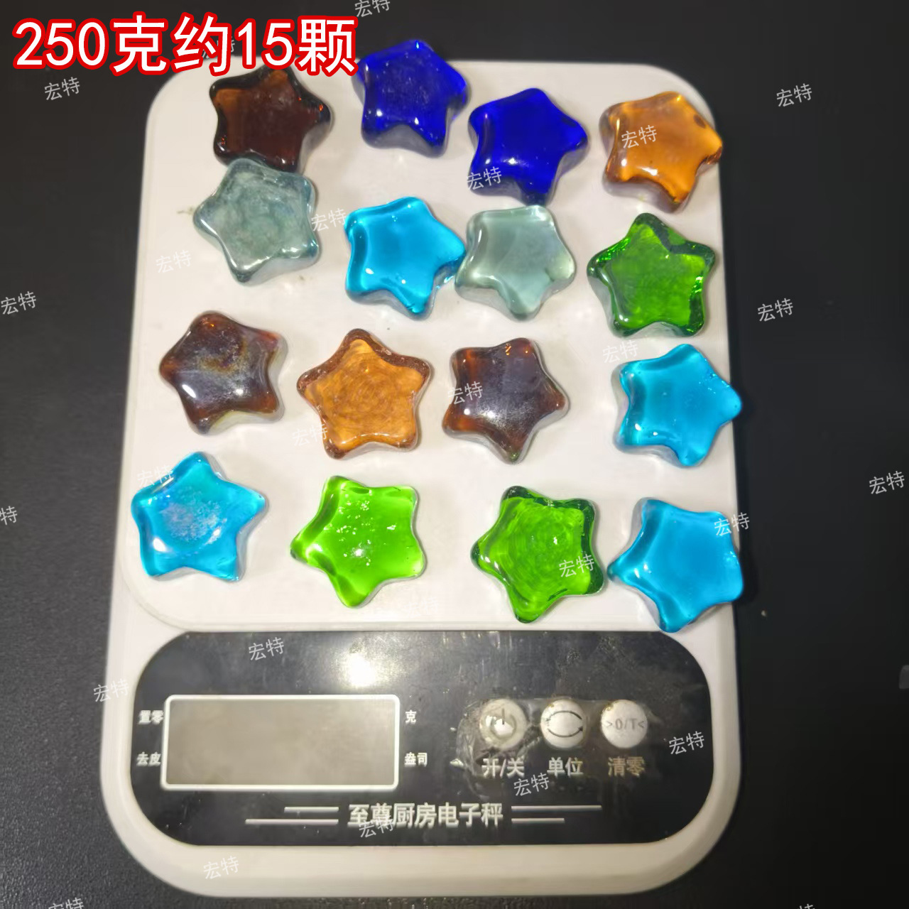 [Estrelas de vidro em formato especial] 250g