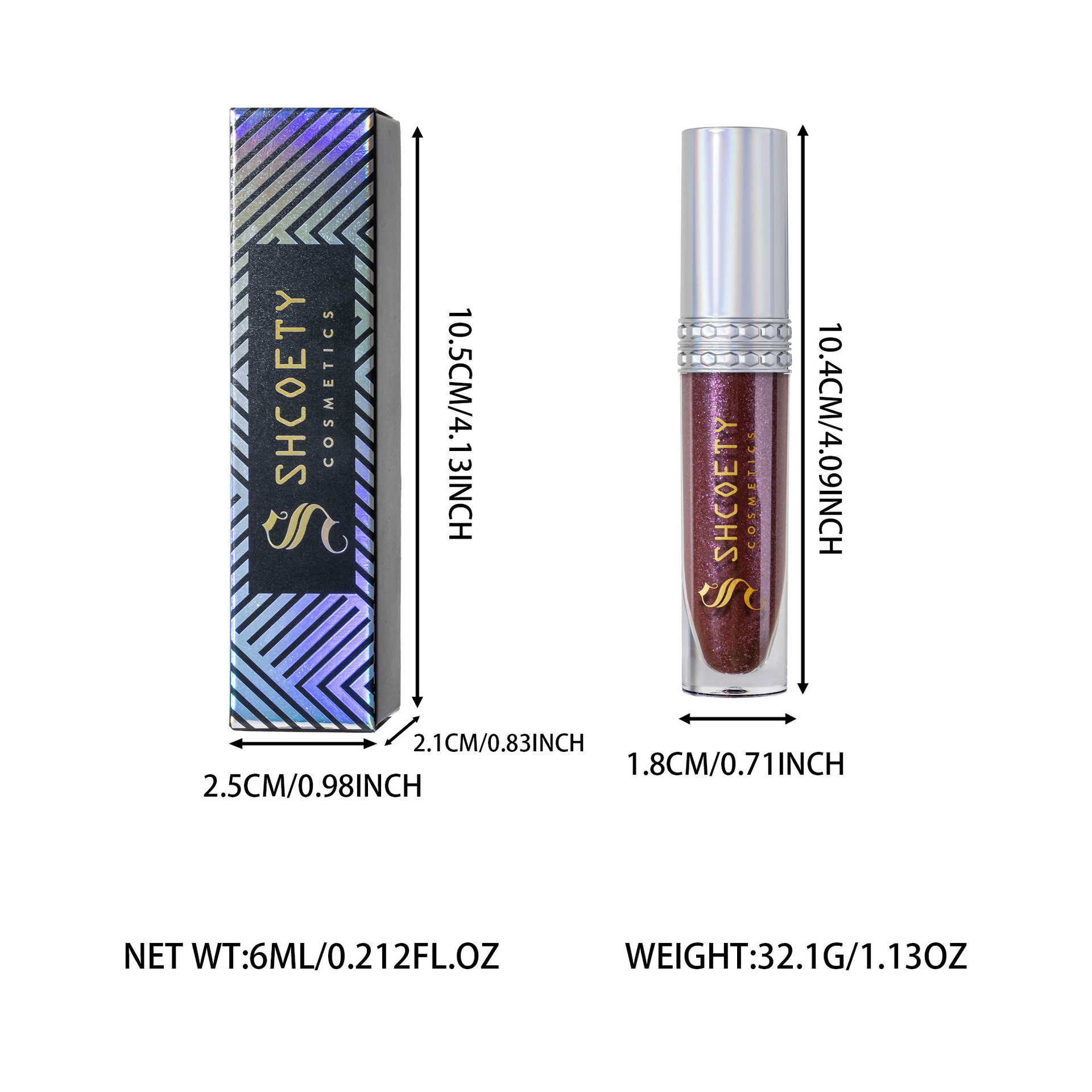 SHCOETY Cross-border Sparkling Polarized Lip Gloss is long-lasting and easy to color, with a dazzling bright lip gloss and a fine pearlescent glow that moisturizes the lips Application Scenario