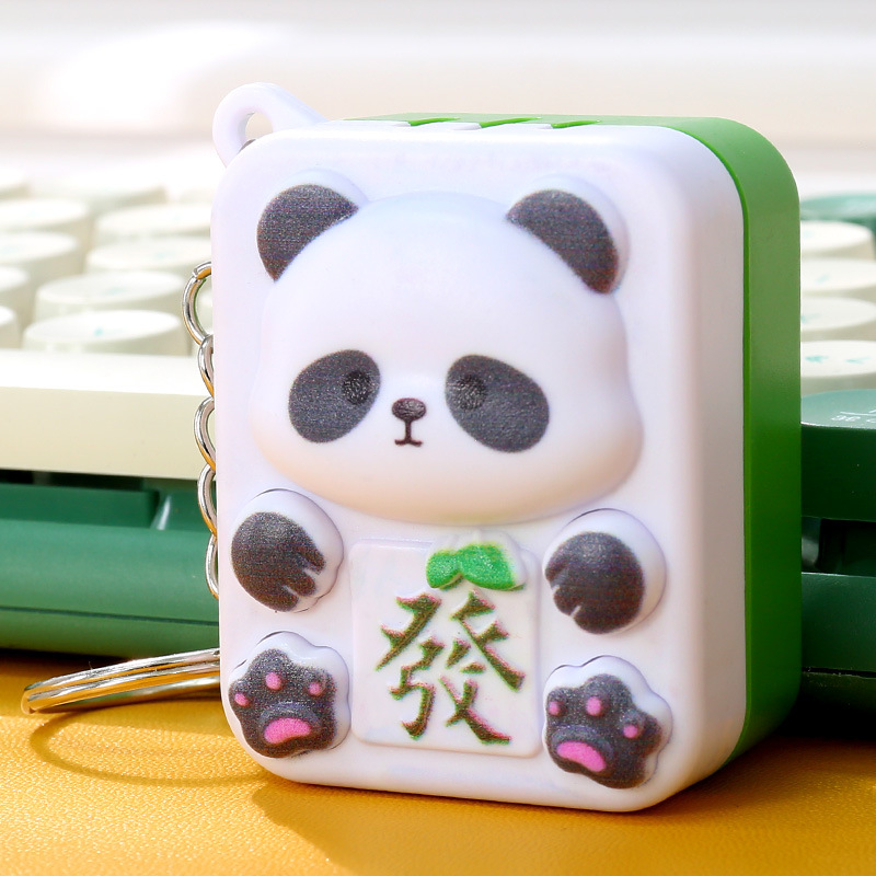 Nuevos dibujos animados creativos sonidos juguetes mahjong para atraer la fortuna gatos adornos de mesa colgantes buena suerte con mahjong descompresión jugar