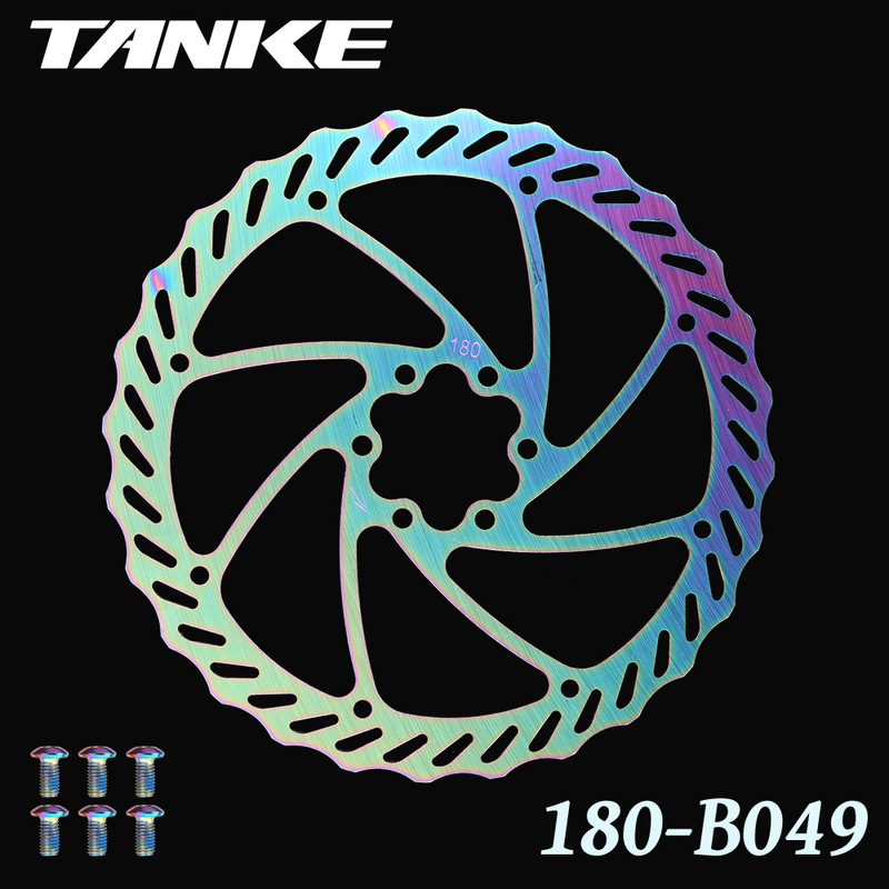 碳客TANKE自行车碟片 160mm炫彩山地车碟盘镂空不锈钢六钉刹车片|undefined