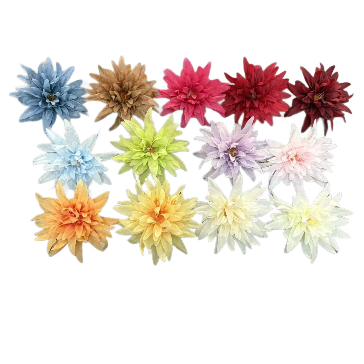 Flores de simulación llama crisantemo cabeza seda flores DIY caja de regalo material de flores de fichas de boda espacio comercial decoración prop al por mayor