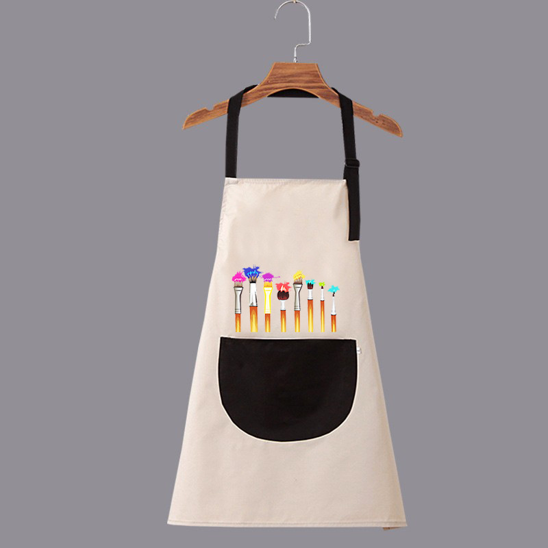 Pintura impermeable al por mayor para niños, jardín de infantes, impresión delantal, pintura infantil, abrigo de arte, bib