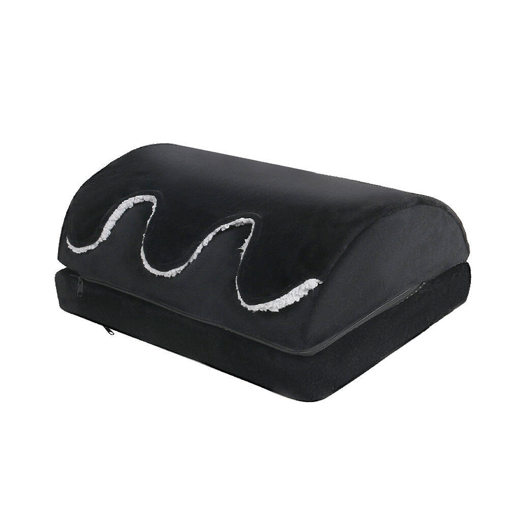 Amazon estalló doble capa cubierta almohada de pie de alta resiliencia ajustable altura taburete de pie de oficina almohada de piernas cálidas