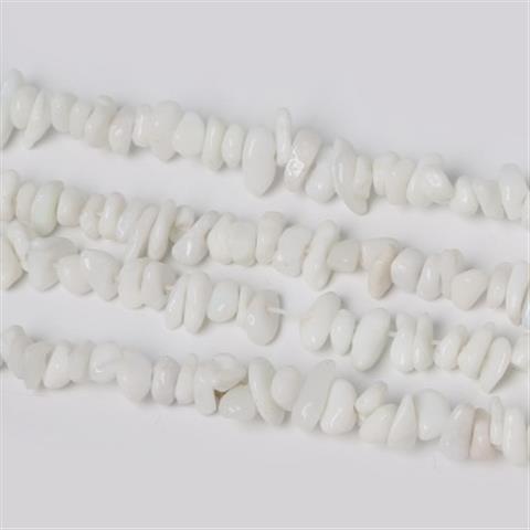 천연 백자석 자갈 긴 끈 자갈 5-7mm 길이 약 85cm