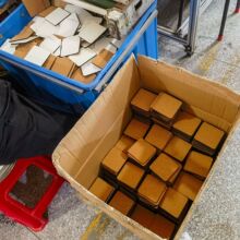 热升华空白杯垫 MDF密度板杯垫 软木底可印图啤酒垫 热转印耗E18