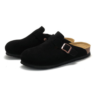 Orfistock Baotou Half Slippers for Men and Women in Autumn and Winter New Cowhide Mule Shoes Flats Casual Genuine Leather Birkenstocks