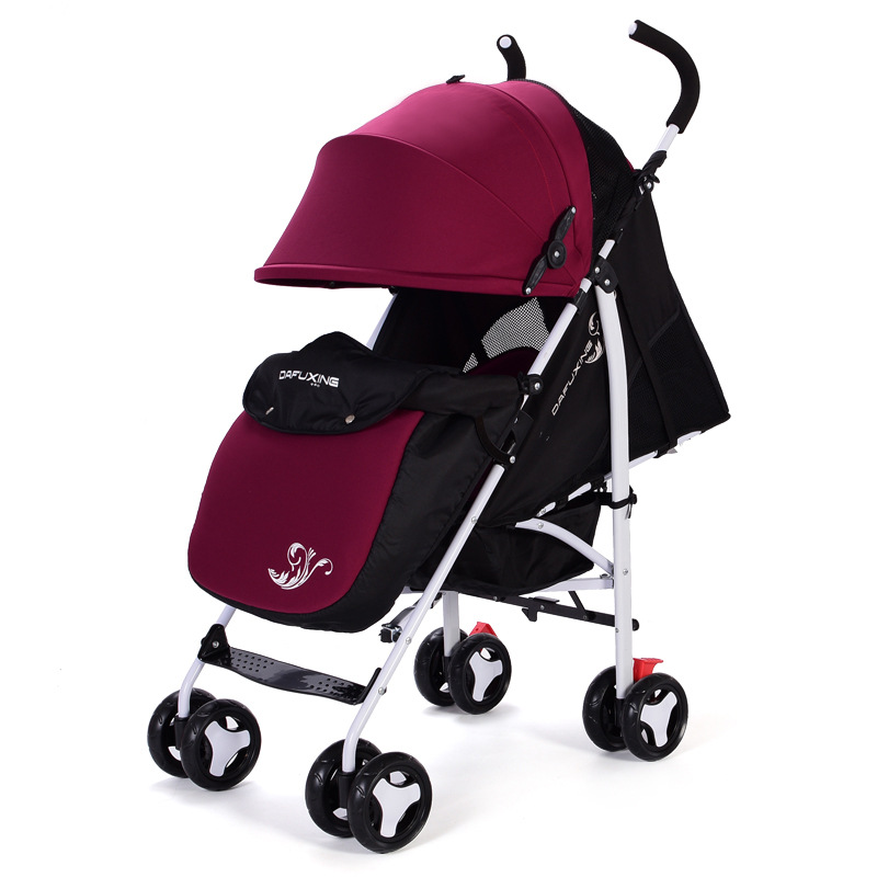 Cochecito de bebé puede sentarse y mentir paraguas de bebé coche súper ligero plegable niños BB caminando bebé artefacto cuatro estaciones