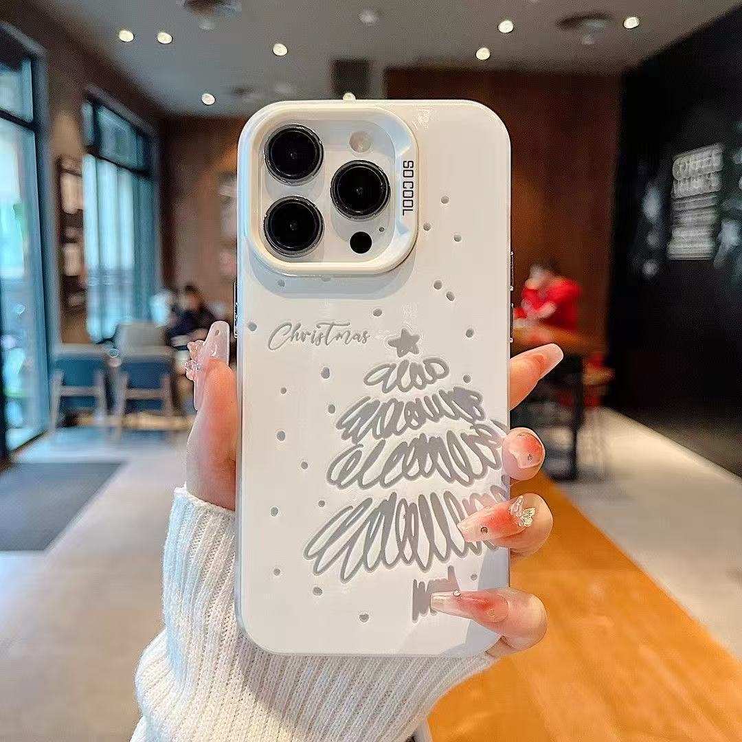 创意圣诞树适用iphone17手机壳苹果16pro欧美15防摔13promax个性1