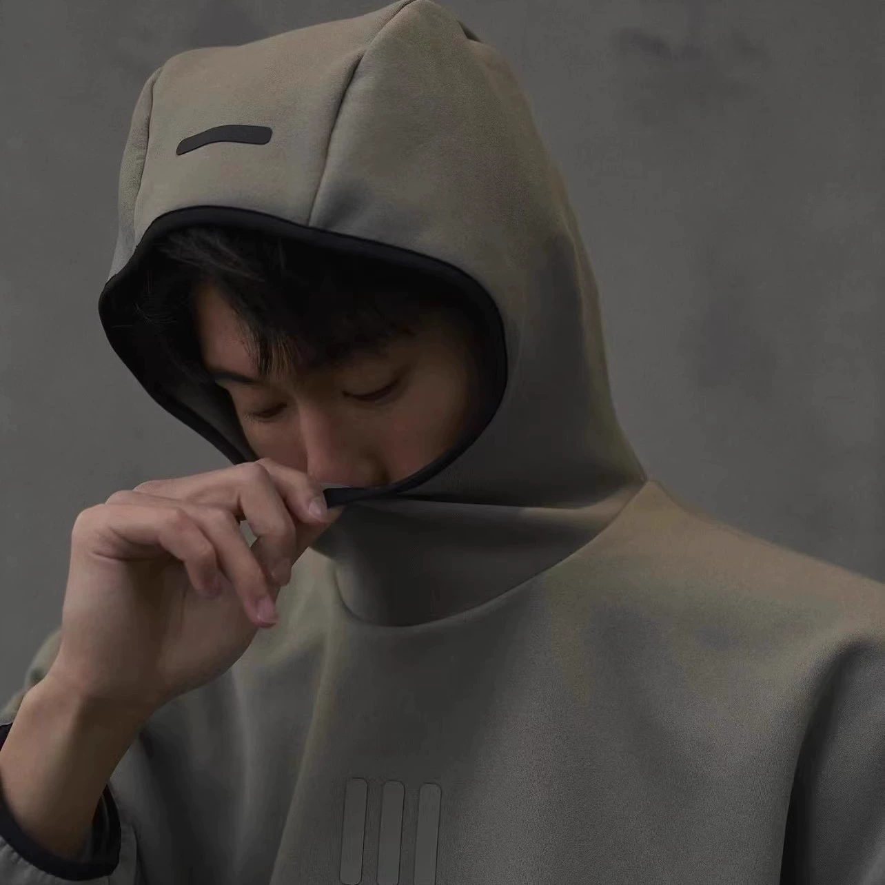 FOG совместно с тремя брусьями в американском стиле Tojie Tide двухсторонний вязаный замша мужской свободный спортивный свитер с капюшоном