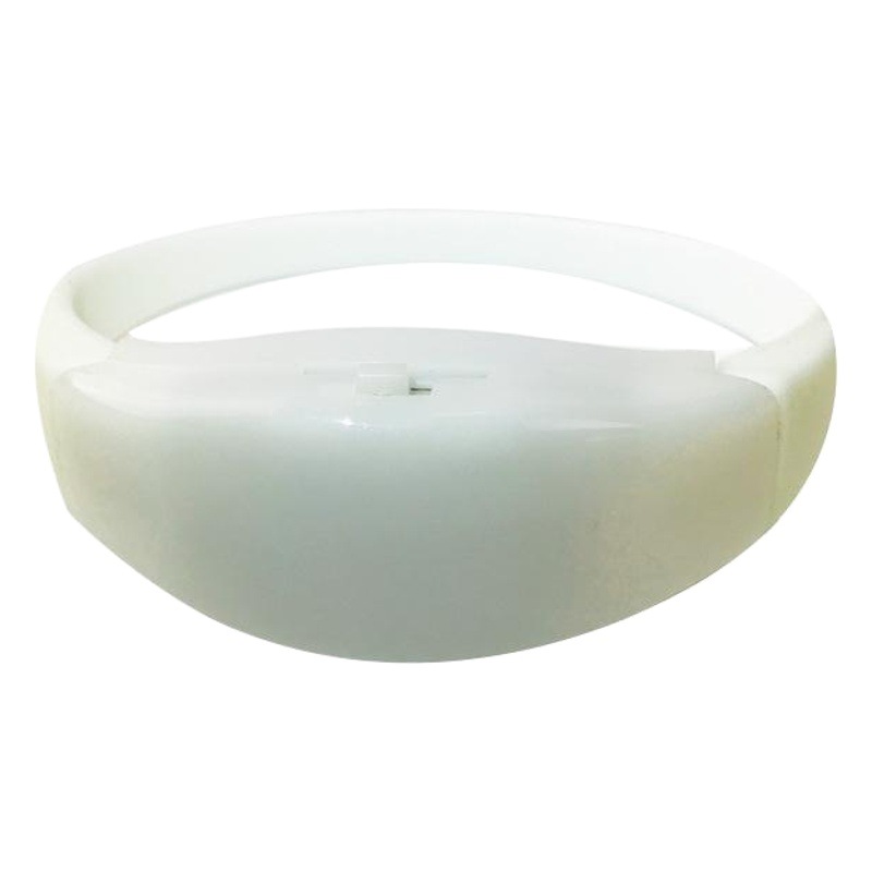 Pulsera LED Exclusiva Transfronteriza con Activación por Sonido, Pulsera Grande de ABS con Luz Brillante, Pulsera con Botón de Activación, Pulsera LED Brillante