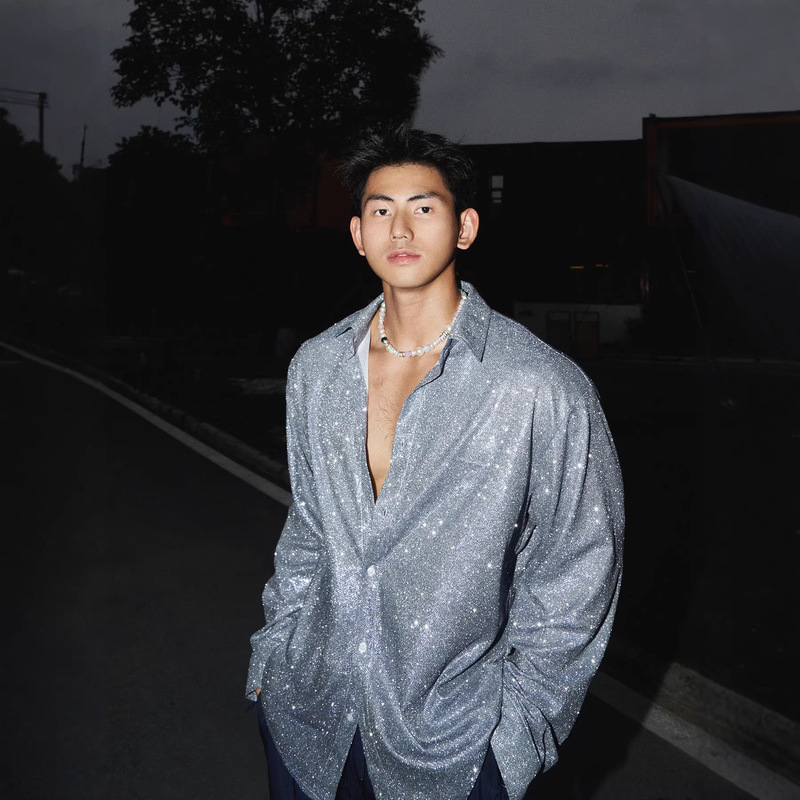 2026 Internet Celebrity Singer Sequin Shiny Reflective Shirt for Men and Women Nightclub Dj Stage Outfit 2026 Internet Celebrity Singer Sequin Shiny Reflective Shirt for Men and Women Nightclub Dj Stage Outfit