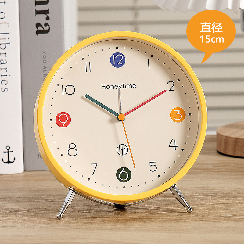 Reloj de despertador de escritorio oscilante 2023 nuevo artefacto de despertar para estudiantes de secundaria secundaria niños niños colocan reloj de escritorio