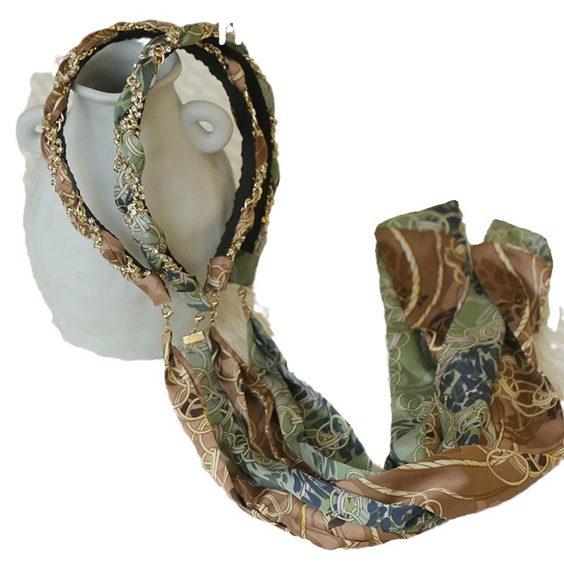 Elegante correa coreana correa de cabello para las mujeres fuera temperamento correa de cabello dulce de alta sensibilidad correa de cabello tocado verano