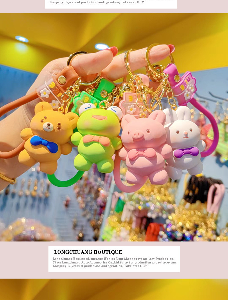 35g Weight Bag Pendant, Keychain Classification 1 Piece Quantity Casual, Street Occasion Resin Material Animal Pattern Unisex Gender Cartoon Style, Cute Style 1 Piece Cartoon Style Cute Animal Resin Unisex Bag Pendant Keychain 1