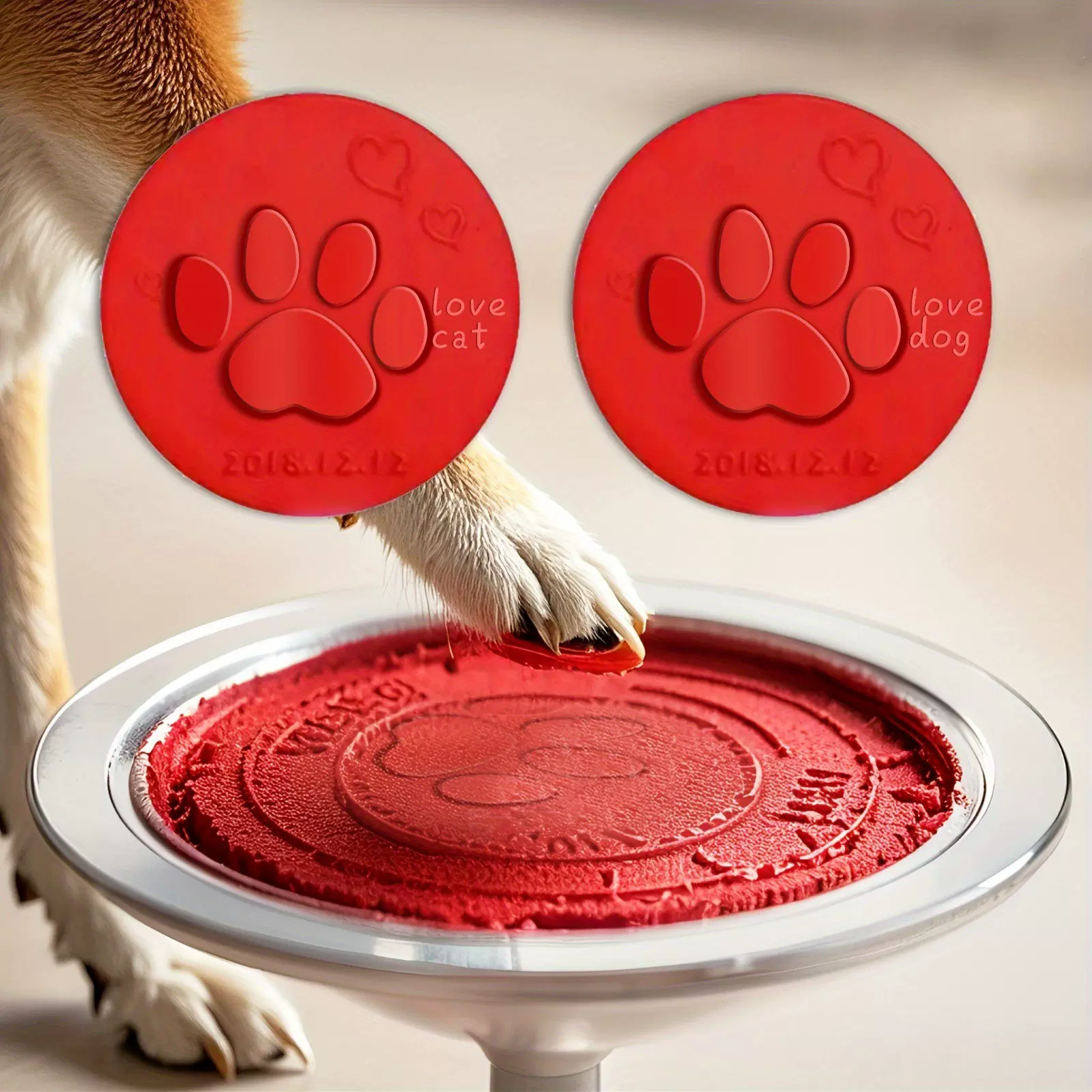 20g婴儿手足印泥软黏土蓬松材料DIY宠物爪印足迹指纹抗压泥塑工艺